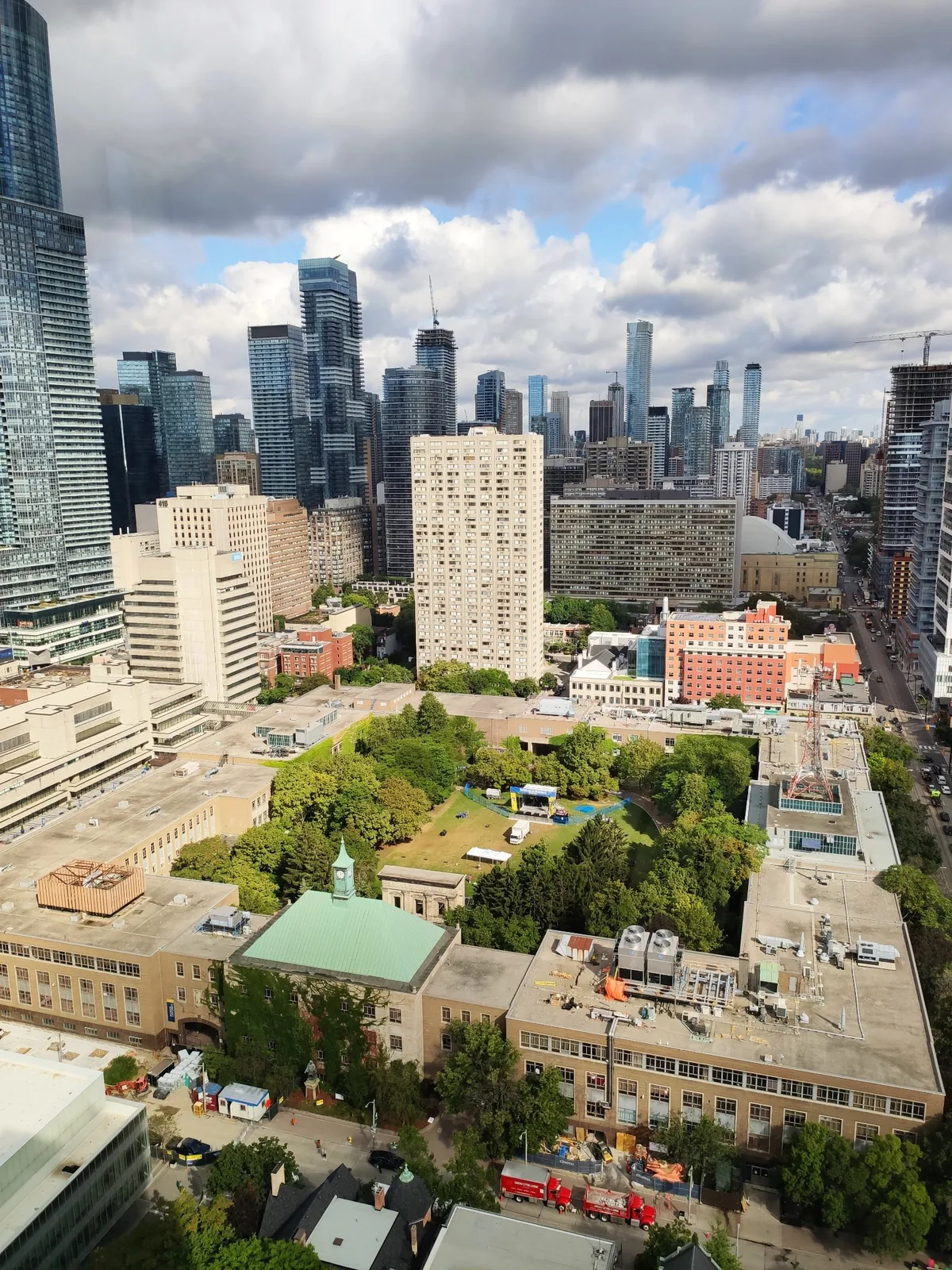 Vue depuis une résidence universitaire